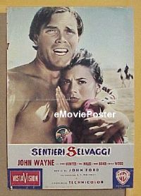 #6755 SEARCHERS Italian photobusta movie poster '56 Wayne