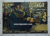 #2754 DJANGO linen Italian photobusta #1 '66 F. Nero