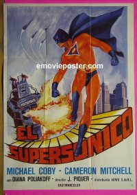 #8161 SUPERSONIC MAN Italy/Span '79 superhero 