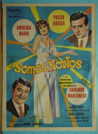 #1381 SOMOS NOVIOS Mexican poster '69 Ortega