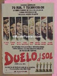 #100 DUEL IN THE SUN Mexican poster R60s 