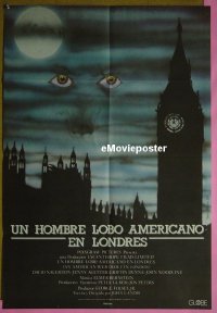 #0167 AMERICAN WEREWOLF IN LONDON Spanish 1sh 