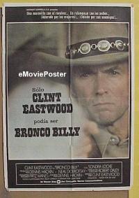 #077 BRONCO BILLY Spanish poster '80 Eastwood 