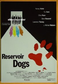 #4419 RESERVOIR DOGS Spanish commercial poster '92 Quentin Tarantino, Keitel, Buscemi, Penn