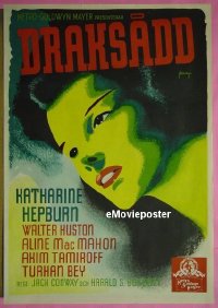 #4512 DRAGON SEED Swedish '44 Hepburn, Huston 