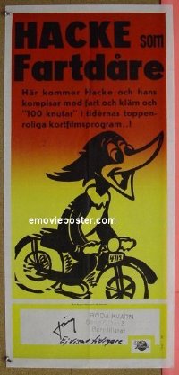 #6567 WOODY ON MOTORCYCLE Swedish '63 