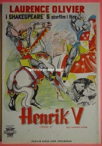 #4529 HENRY V Swedish '44 Laurence Olivier 