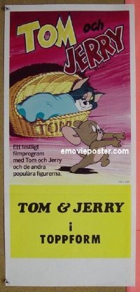#6557 TOM & JERRY I TOPPFORM Swedish '70s cartoon! 