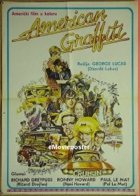 #198 AMERICAN GRAFFITI Yugoslavian '73 Lucas 