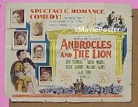 #239 ANDROCLES & THE LION 1/2sh '52 RKO 