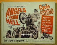 #019 ANGELS FROM HELL 1/2sh '68 AIP bikers! 