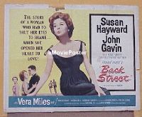 z058 BACK STREET half-sheet movie poster '61 Susan Hayward, John Gavin