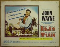 R466 BIG JIM McLAIN half-sheet '52 BIG John Wayne!