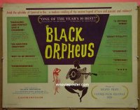 #6917 BLACK ORPHEUS 1/2sh '60 Marcel Camus 