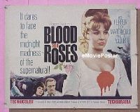 z094 BLOOD & ROSES half-sheet movie poster '61 Roger & Annette Vadim