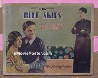 z097 BLUE SKIES half-sheet movie poster '29