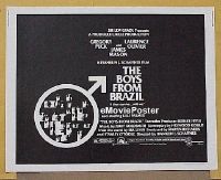 z104 BOYS FROM BRAZIL half-sheet movie poster '78 Gregory Peck, Olivier