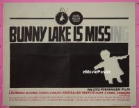 z114 BUNNY LAKE IS MISSING half-sheet movie poster '65 Otto Preminger