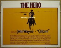 z141 CHISUM half-sheet movie poster '70 big John Wayne, western!