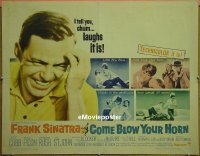 z158 COME BLOW YOUR HORN half-sheet movie poster '63 Frank Sinatra