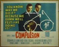 #6092 COMPULSION 1/2sh 59 Orson Welles 