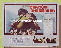 #503 CRACK IN THE MIRROR 1/2sh '60 O. Welles 