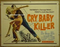 #3071 CRY BABY KILLER 1/2sh '58 1st Nicholson 