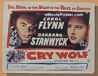 #033 CRY WOLF A-1/2sh '47 Errol Flynn 