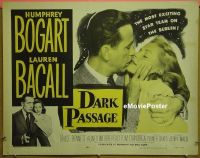 #510 DARK PASSAGE 1/2sh R56 Bogart, Bacall 