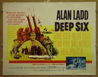 #7278 DEEP 6 1/2sh '58 Alan Ladd, Bendix 