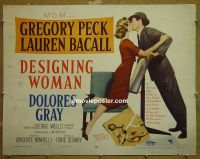 #7279 DESIGNING WOMAN 1/2sh '57 Peck, Bacall 