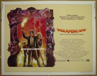 z215 DREAMSCAPE half-sheet movie poster '84 Dennis Quaid, Von Sydow