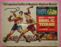 R548 DUEL OF THE TITANS half-sheet '63 Reeves, Scott