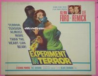 #103 EXPERIMENT IN TERROR white style 1/2sh 