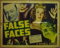 #6123 FALSE FACES B 1/2sh '43 Veda Ann Borg 