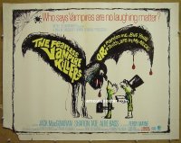 z246 FEARLESS VAMPIRE KILLERS half-sheet movie poster '67 Polanski