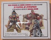 z252 FISTFUL OF DYNAMITE half-sheet movie poster '72 Sergio Leone