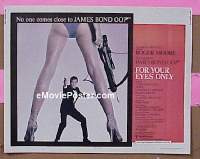 #133 FOR YOUR EYES ONLY 1/2sh '81 Moore, Bond 