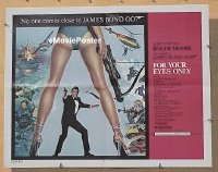#093 FOR YOUR EYES ONLY 1/2sh '81 Moore, Bond 