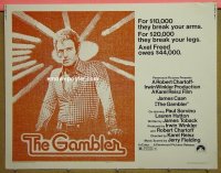 #3094 GAMBLER 1/2sh '74 classic tagline! 