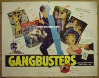#6141 GANG BUSTERS 1/2sh '54 twisted brains! 