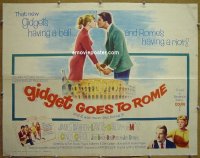 #6143 GIDGET GOES TO ROME 1/2sh '63 Darren 