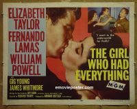 #7317 GIRL WHO HAD EVERYTHING 1/2sh 53 Taylor 