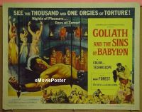 #6148 GOLIATH & THE SINS OF BABYLON 1/2sh '64 