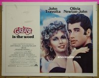#549 GREASE 1/2sh '78 Travolta, Newton-John 