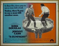 #6152 GUNFIGHT 1/2sh '71 Kirk Douglas, Cash 