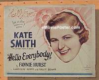 #020 HELLO EVERYBODY 1/2sh '32 Kate Smith 
