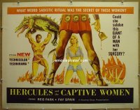 #185 HERCULES & THE CAPTIVE WOMEN 1/2sh '63 