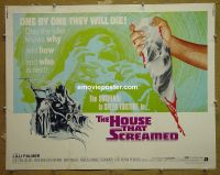 z367 HOUSE THAT SCREAMED half-sheet movie poster '71 AIP horror!