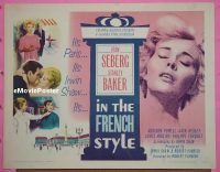 R636 IN THE FRENCH STYLE half-sheet '63 Jean Seberg